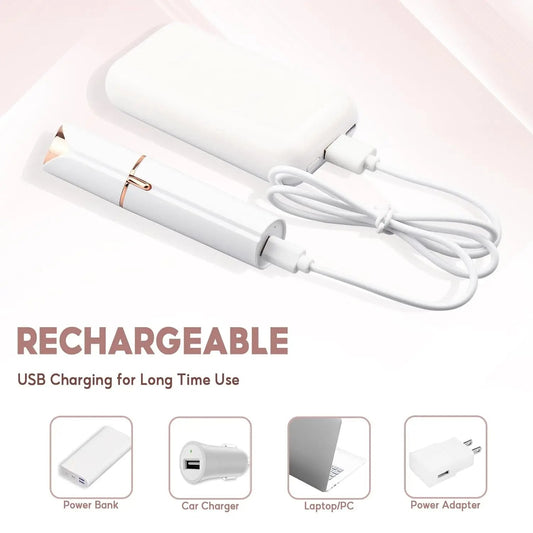 Rechargeable Flawless Facial Hair Removal Machine For Women