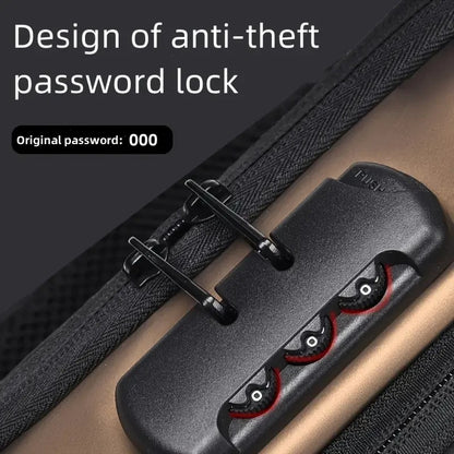 Anti-Theft Crossbody Sling Bag – Waterproof, Unisex, USB Port and Password Lock