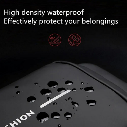 Waterproof Anti-Theft Sling Bag with USB Charging & Lock