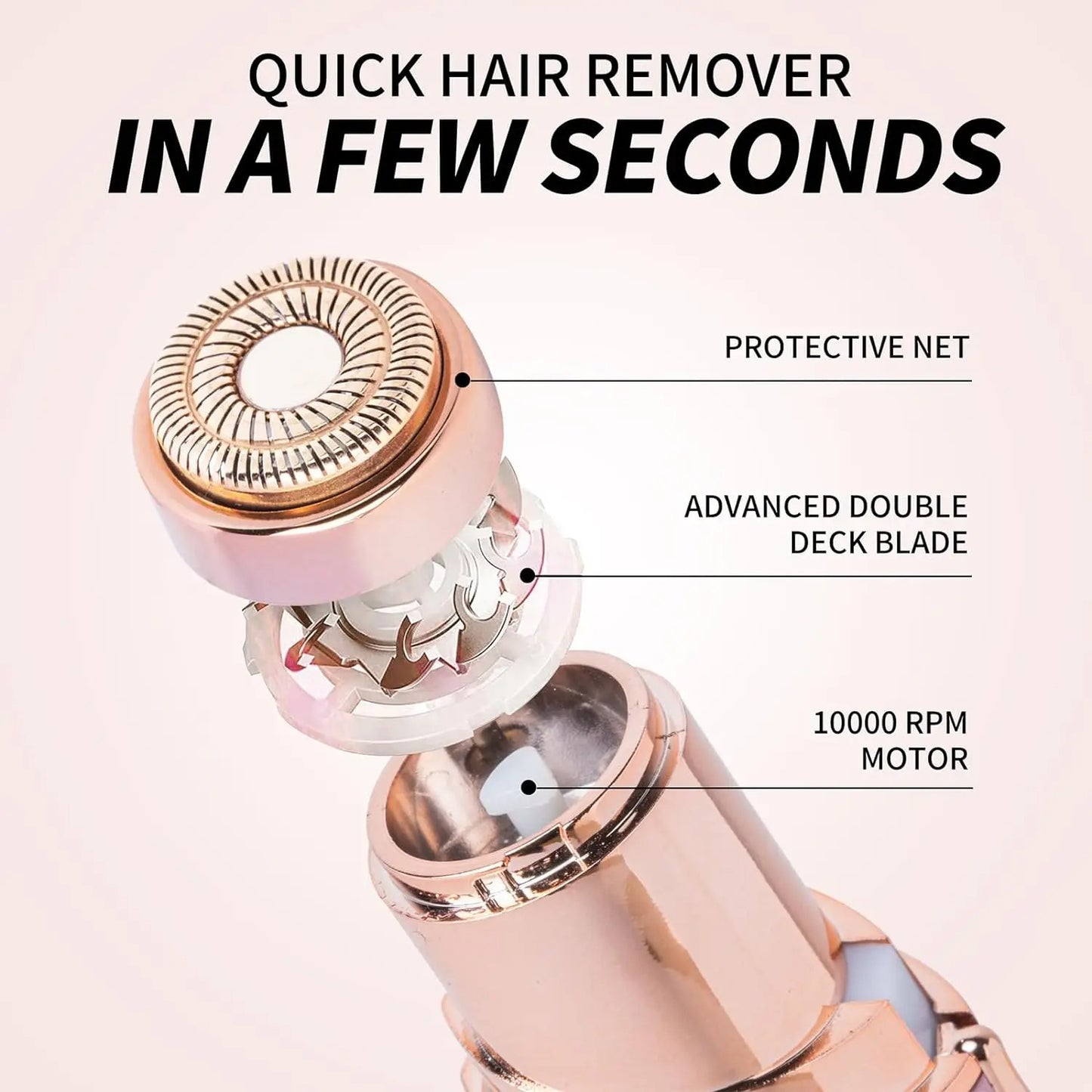 Rechargeable Flawless Facial Hair Removal Machine For Women