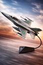 F-16 Block 52 Fighter Jet Model – Premium Diecast Aircraft | Legendary Multirole Jet | PAF Display Collectible
